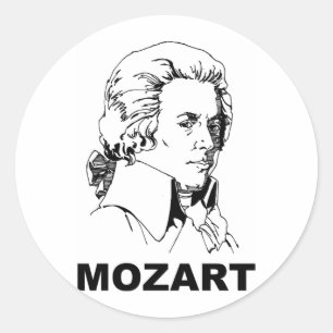 Sticker Rond Mozart
