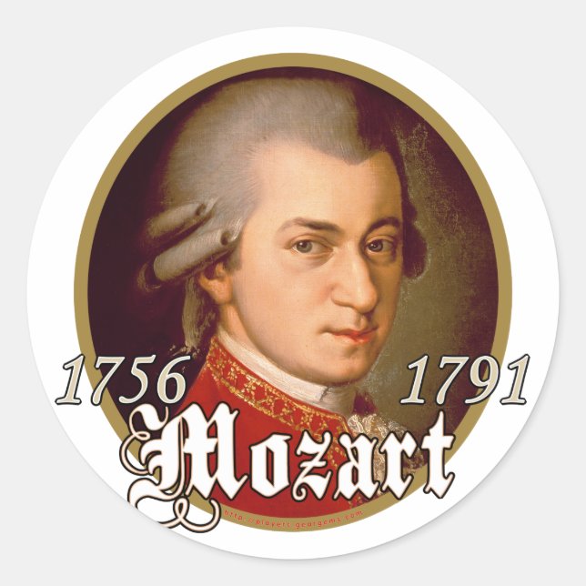 Sticker Rond Mozart (Devant)