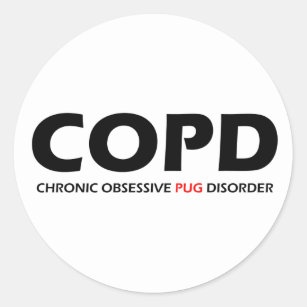 Sticker Rond MPOC - Trouble chronique du Carlin obsessionnel