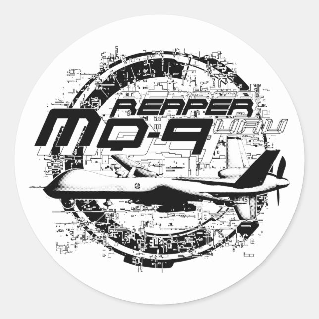 STICKER ROND MQ-9 (Devant)