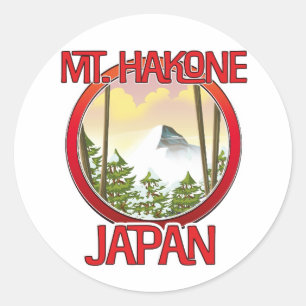 Sticker Rond Mt. Hakone Japon