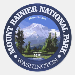 Sticker Rond Mt Rainier NP