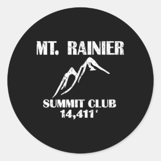Sticker Rond Mt Rainier Summit Club Élevage Mont Rainier