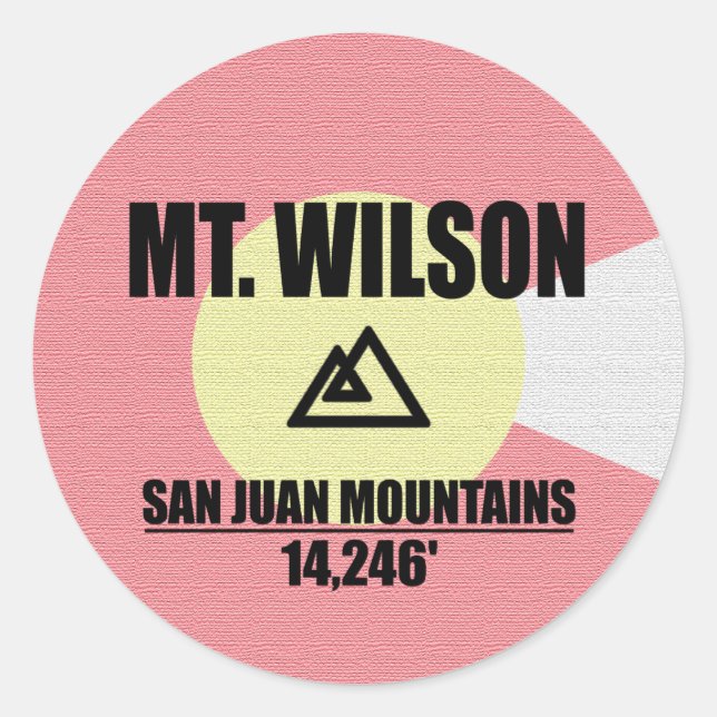 Sticker Rond Mt Wilson (Devant)