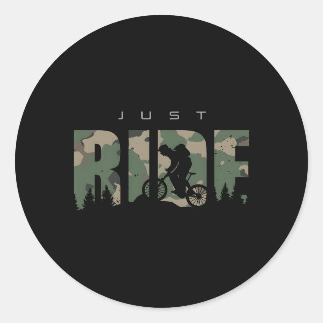 Sticker Rond Mtb Mountain Bike Mtb Mountain Bike (Devant)