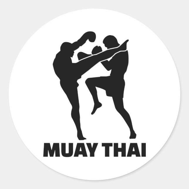 Sticker Rond Muay Thai (Devant)