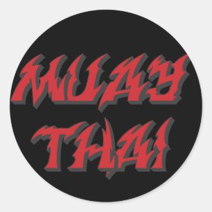 Sticker Rond Muay Thai