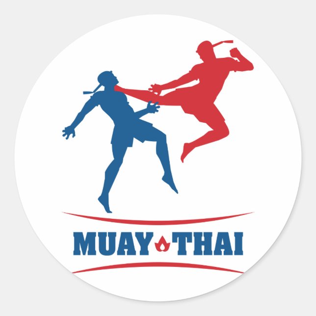 Sticker Rond Muay Thai (Devant)