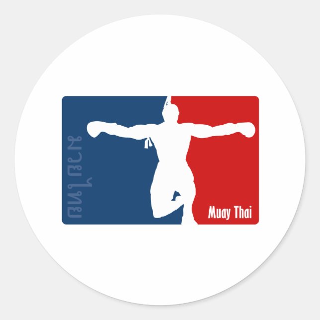 Sticker Rond Muay Thai (Devant)