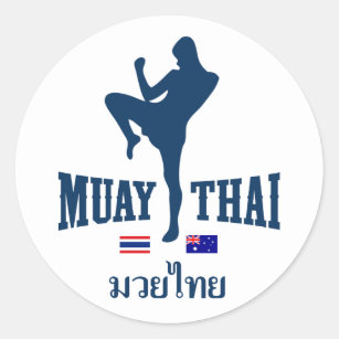 Sticker Rond Muay Thaïlande thaïlandaise Australie