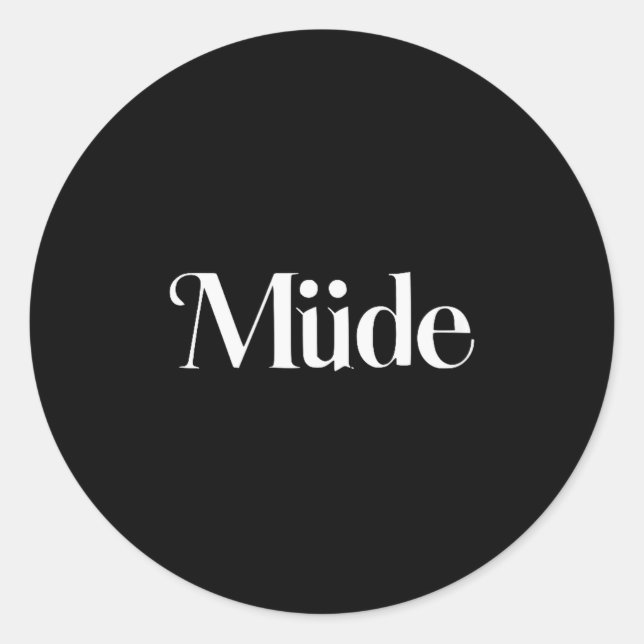 Sticker Rond Müde Funny Saying Bro Teens Boys Kids Christmas Pa (Devant)