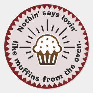 Sticker Rond Muffins du four