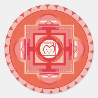 Sticker Rond Mūlādhāra Mandala Chakra