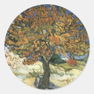 Sticker Rond Mulberry Tree par van Gogh
