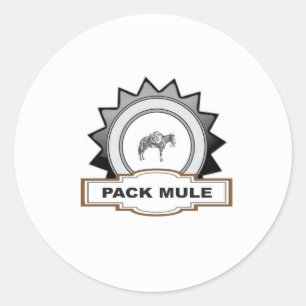 Sticker Rond mule à bec tranchant