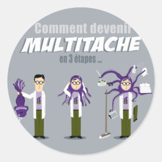 Sticker Rond Multitâche