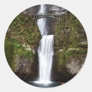 Sticker Rond Multnomah tombe en gorge de Colombie