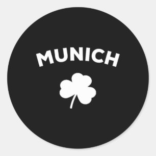 Sticker Rond Munich St Patricks Day 2025 Allemagne Ville allema
