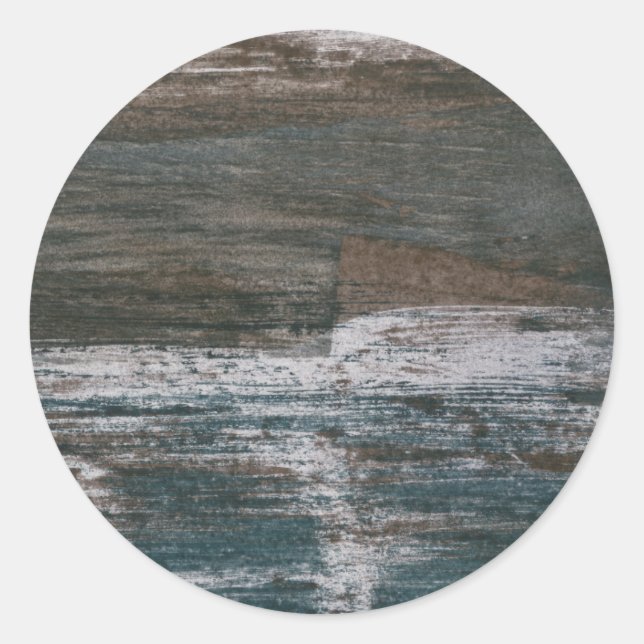 Sticker Rond Mur de mer II (Devant)