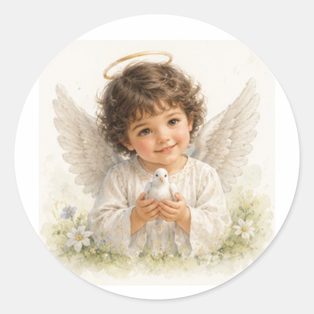 Sticker Rond Murmures d'Anges - Harmonie  (Devant)