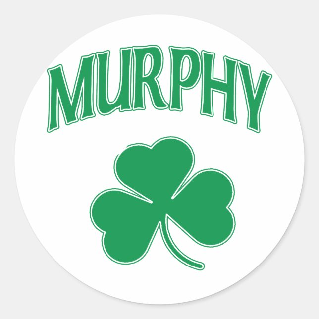 Sticker Rond Murphy Irish (Devant)