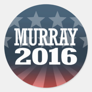 Sticker Rond Murray - Patty Murray 2016