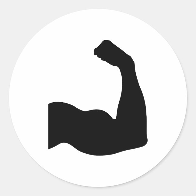 Sticker Rond Muscle (Devant)