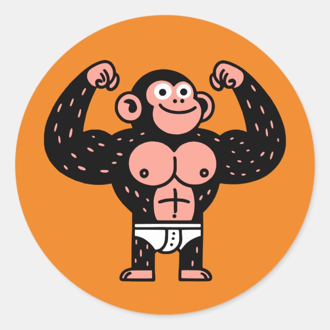 Sticker Rond Musculaire (Devant)