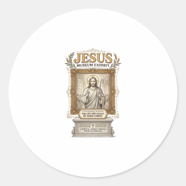 Sticker Rond Musée de Jésus Exposition Musée de Jésus Expositio (Devant)