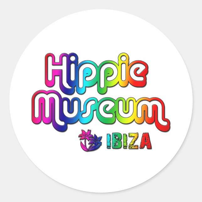 Sticker Rond Musée Hippie Ibiza (Devant)