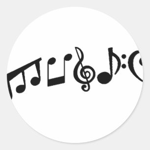 Sticker Rond Musique
