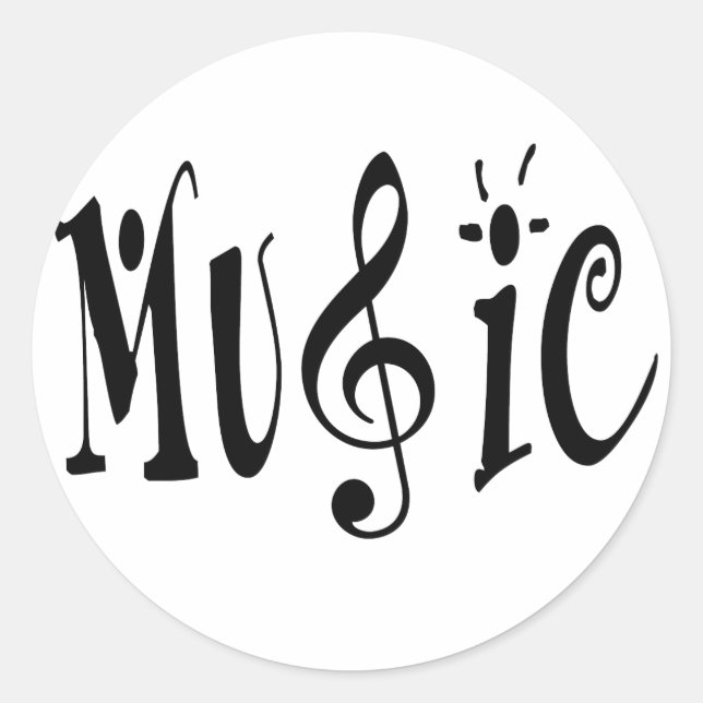 STICKER ROND MUSIQUE (Devant)