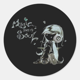 Sticker Rond musique