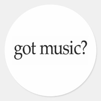 Sticker Rond Musique