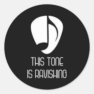 Sticker Rond Musique Ce Ton Est Ravissant