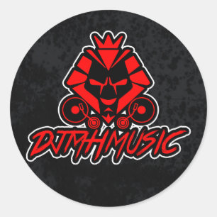 STICKER ROND MUSIQUE DE DJMH