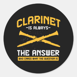 Sticker Rond Musique de la bande Marching Instrument de musique