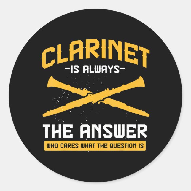 Sticker Rond Musique de la bande Marching Instrument de musique (Devant)