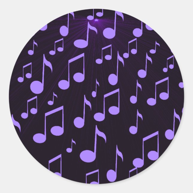 Sticker Rond Musique étrangère_ (Devant)