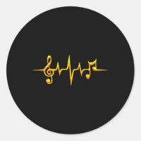 Musique Notes d'impulsions Clé Fréquence Wave Soun
