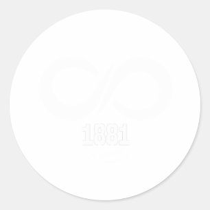 Sticker Rond Mustafa Kemal Atatürk 1881 Türkiye Cumhuriyeti