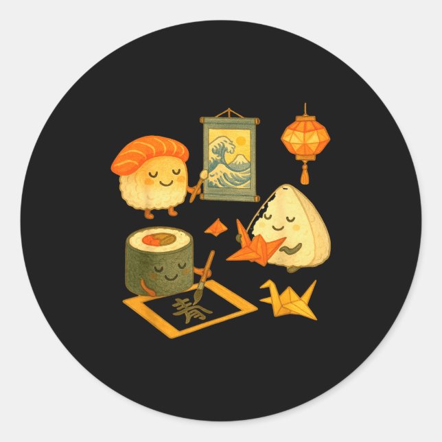 Sticker Rond Musubi Dreams Of Art  (Devant)