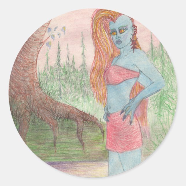 Sticker Rond Mutant Ana Anastasia (Devant)