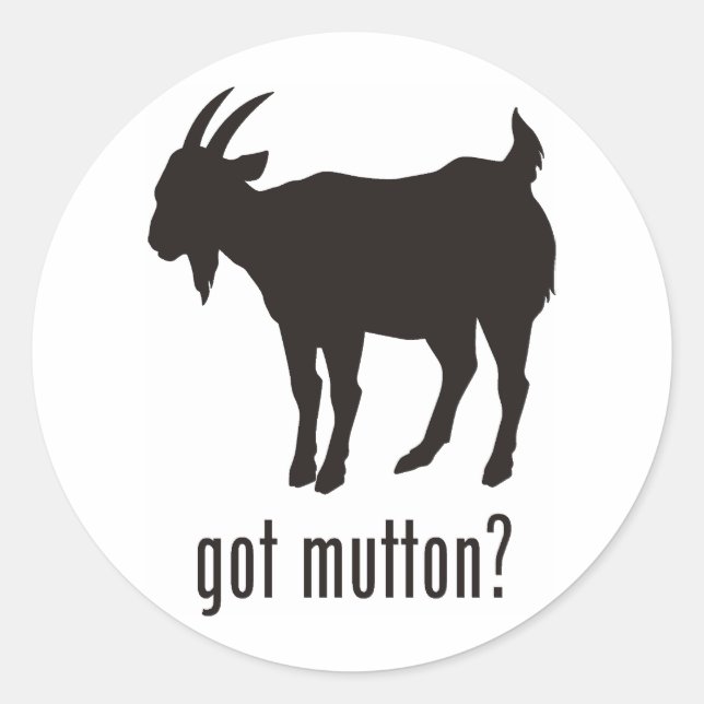 Sticker Rond Mutton (Devant)