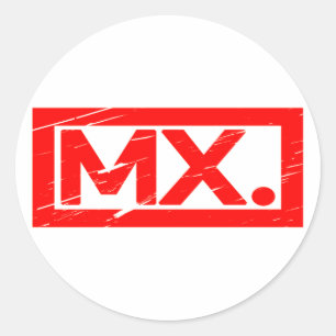 Sticker Rond Mx. Tampon