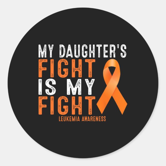 Sticker Rond My Daughter's Fight (Devant)