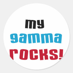 Sticker Rond My Gamma Rocks T-shirts et cadeaux