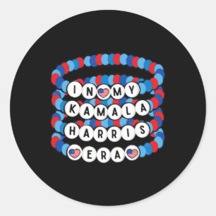 Sticker Rond My Kamala Harris Era Harris Democrat Harris 2024 B