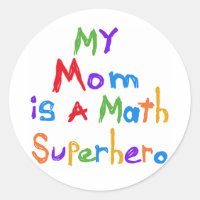 My Mom Math Superhero T-shirts et cadeaux