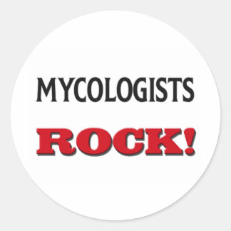 Sticker Rond Mycologistes Rock